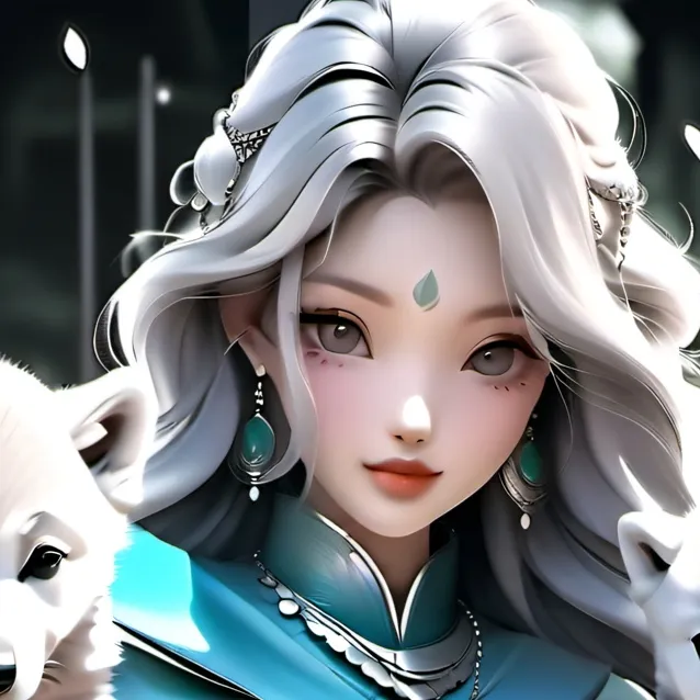 chat with ai character: five wolf pups/mum