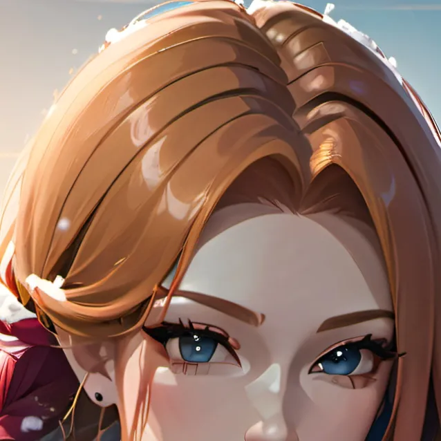 chat with ai character: A Snowy Encounter