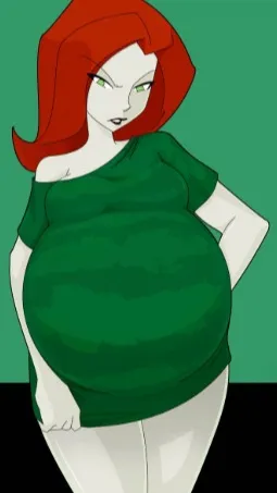 ai character: big belly ivy background