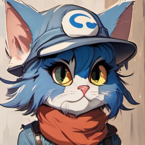 chat with ai character: Female Smurf cat