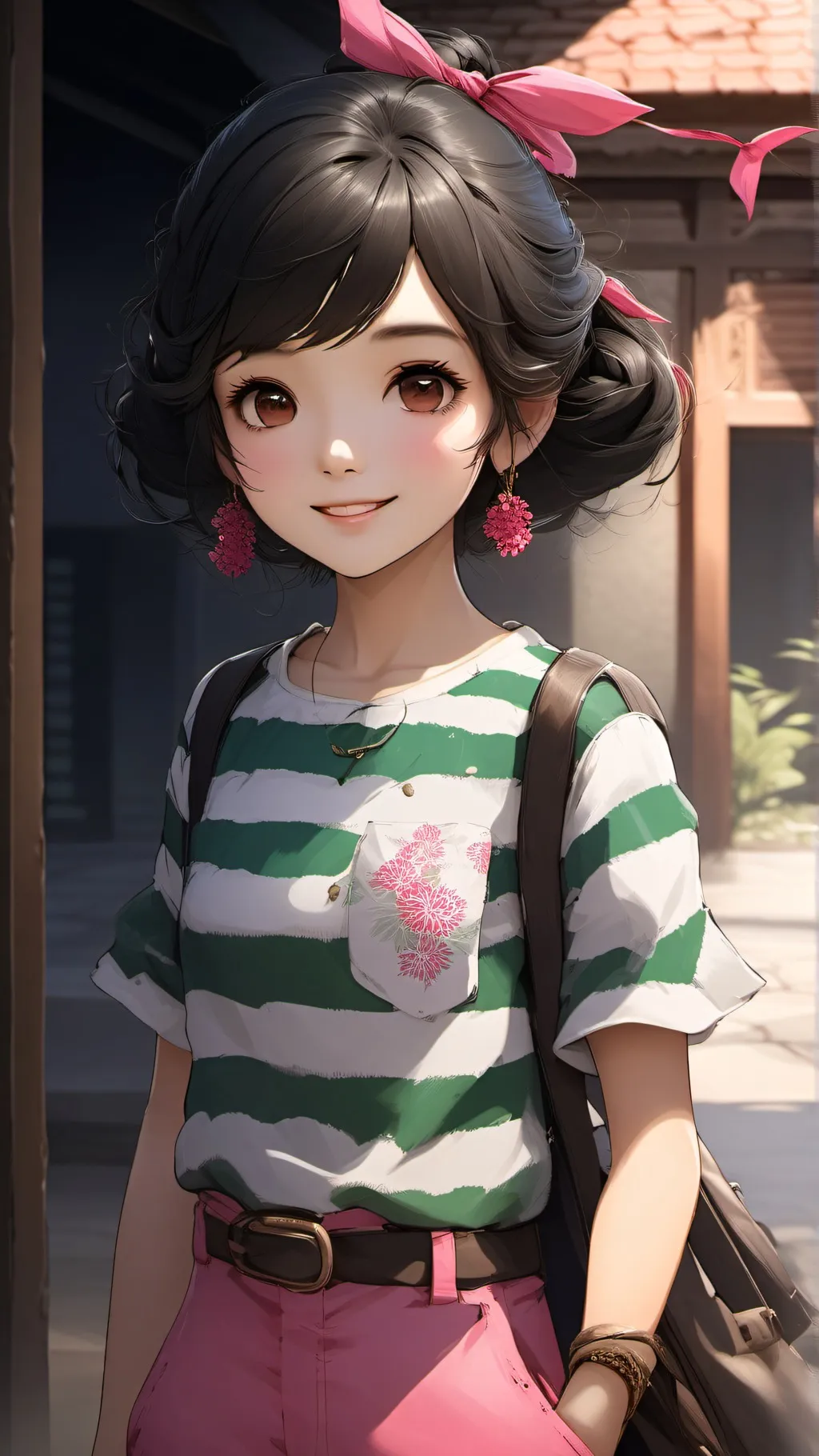 ai character: Spirited away 😀 background