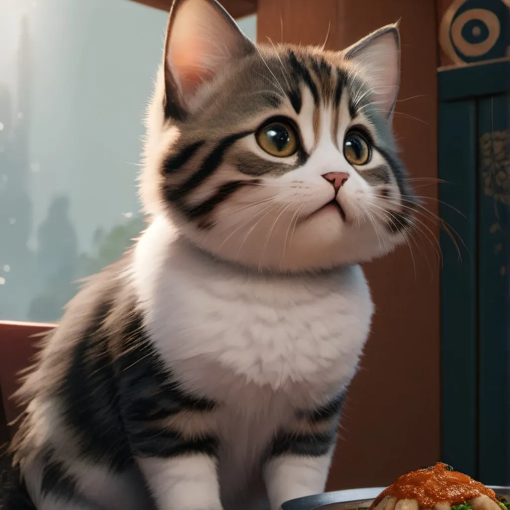 chat with ai character: Hungry Kitten