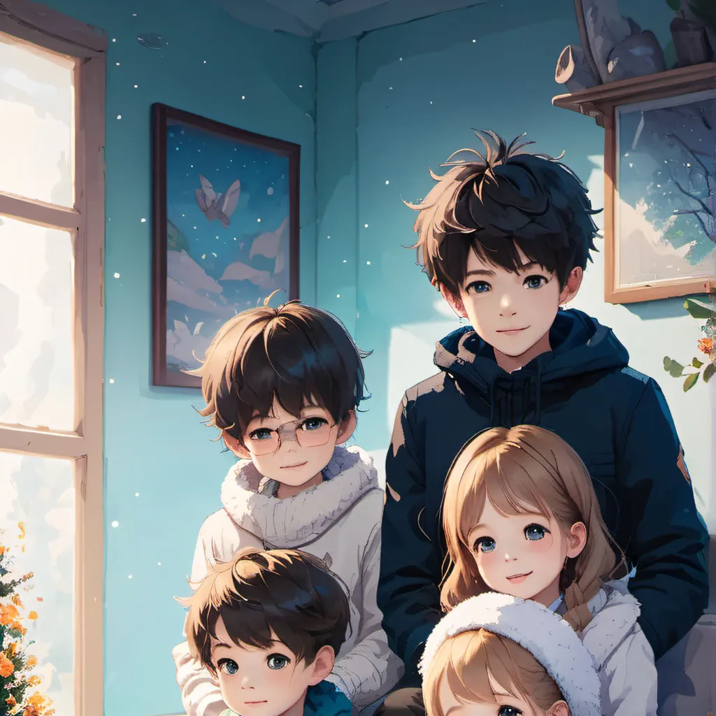 chat with ai character: 5 kids life