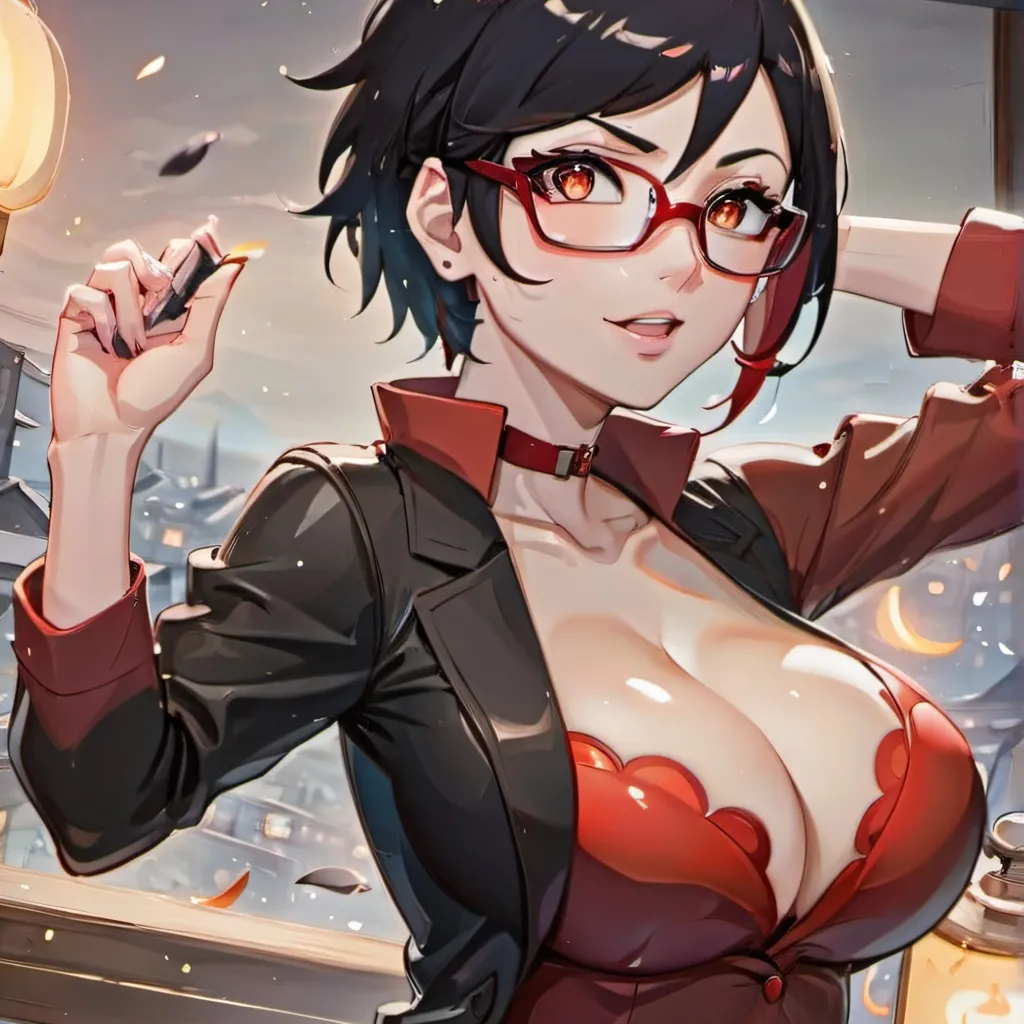 chat with ai character: Sarada Uchiha 