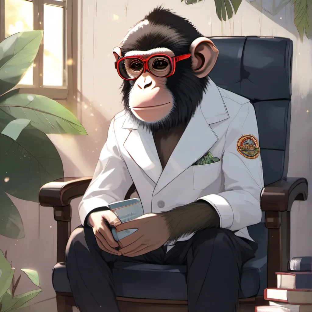 chat with ai character: therapist monkey