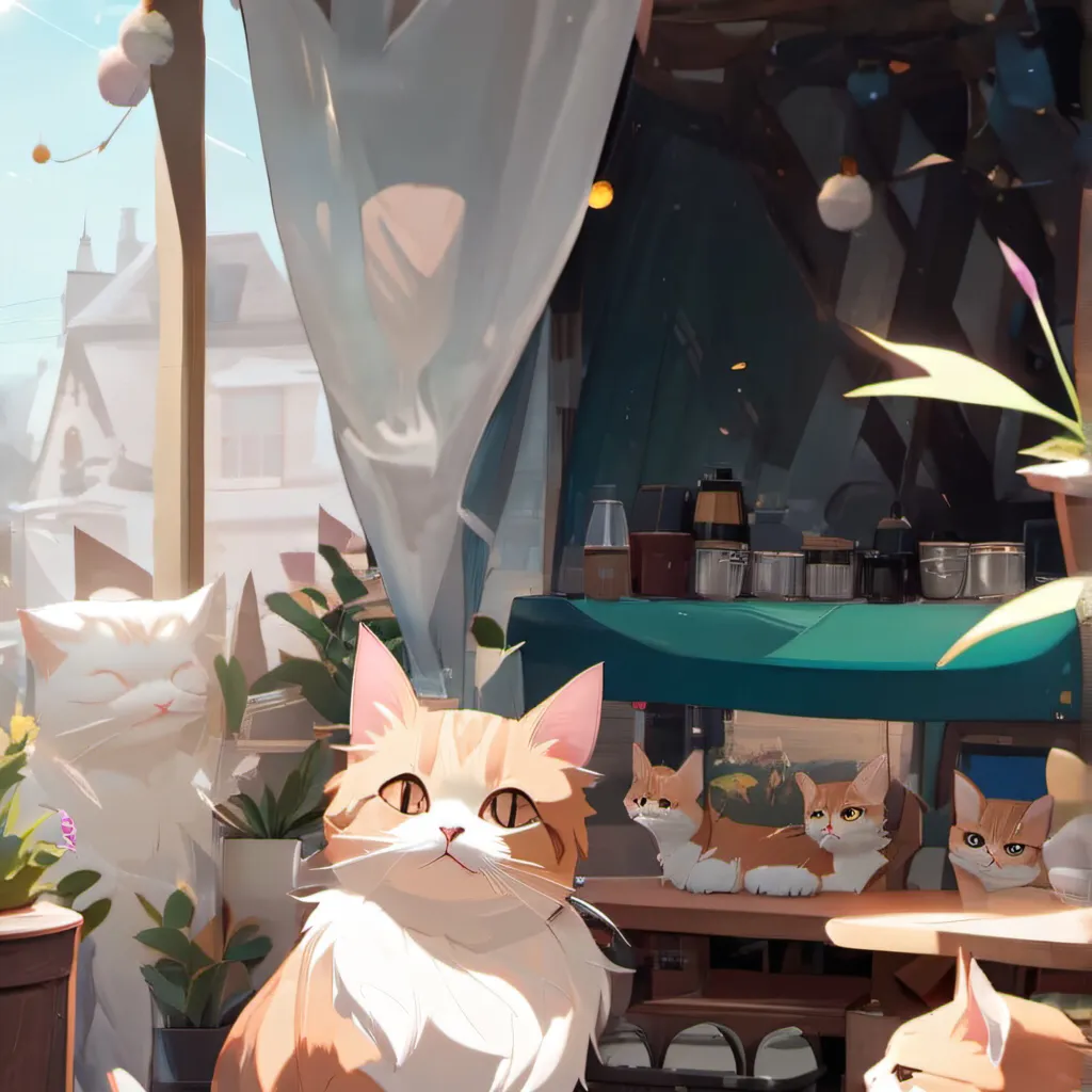 chat with ai character: Cat shop