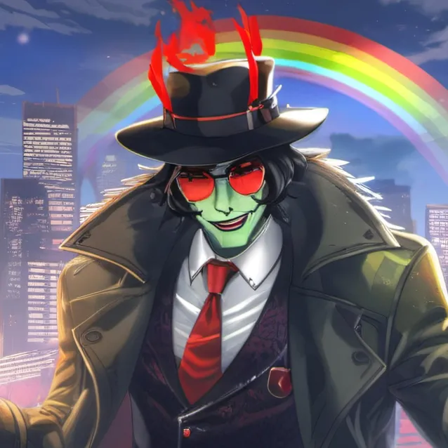 chat with ai character: 🖤🖕 green 🖕💚