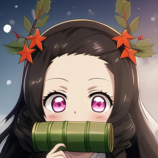 chat with ai character: Christmas Nezuko!