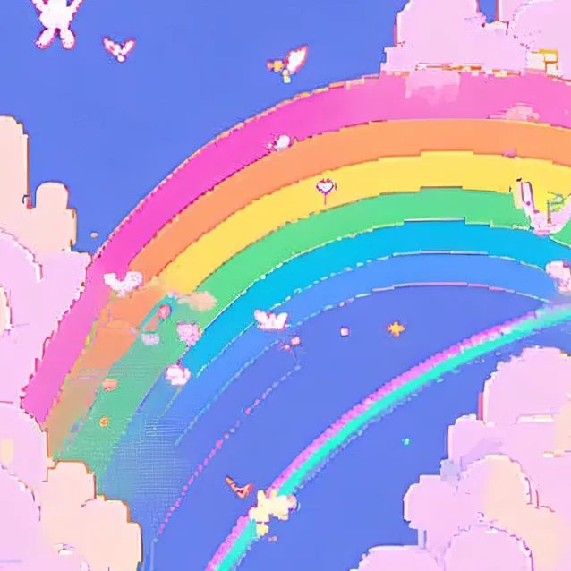 chat with ai character: smiling  vs rainbo