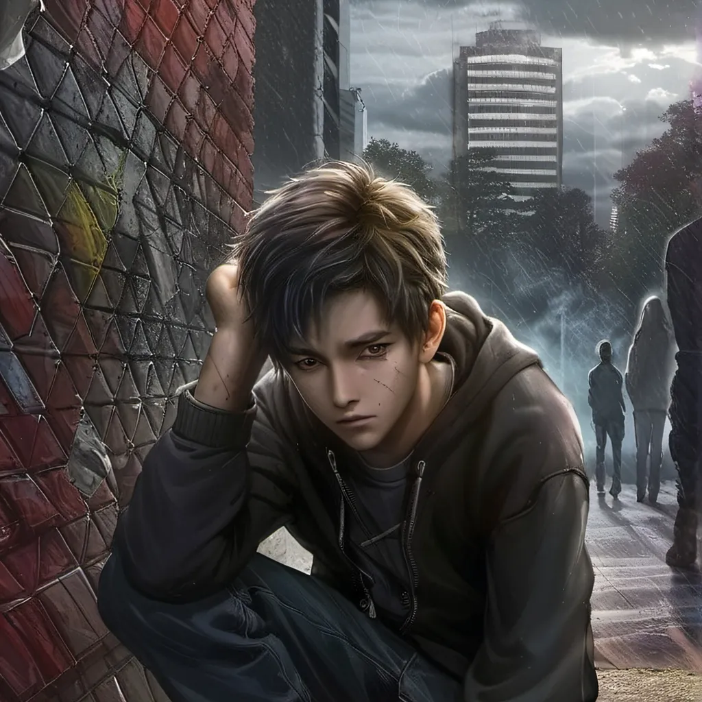 chat with ai character: a random boy