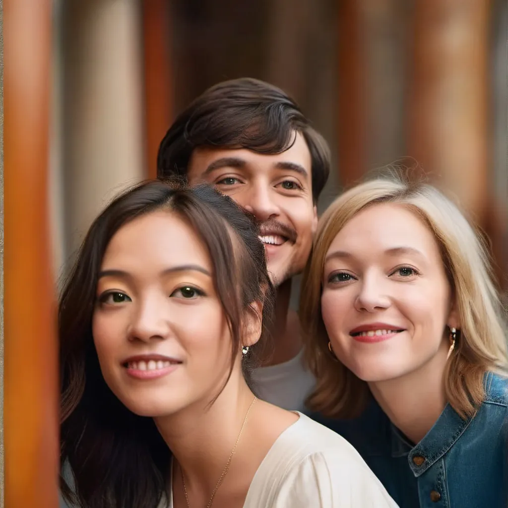 chat with ai character: Friend group