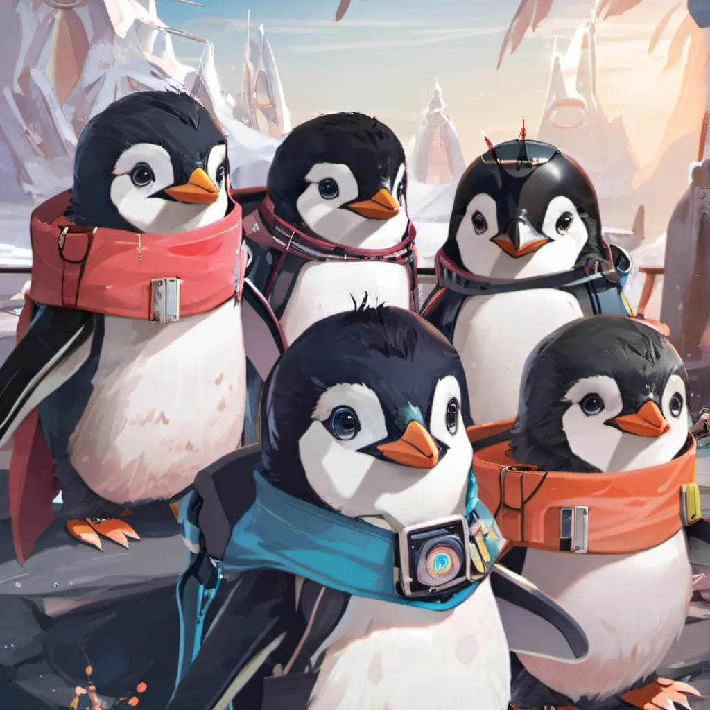 chat with ai character: Baby color penguin