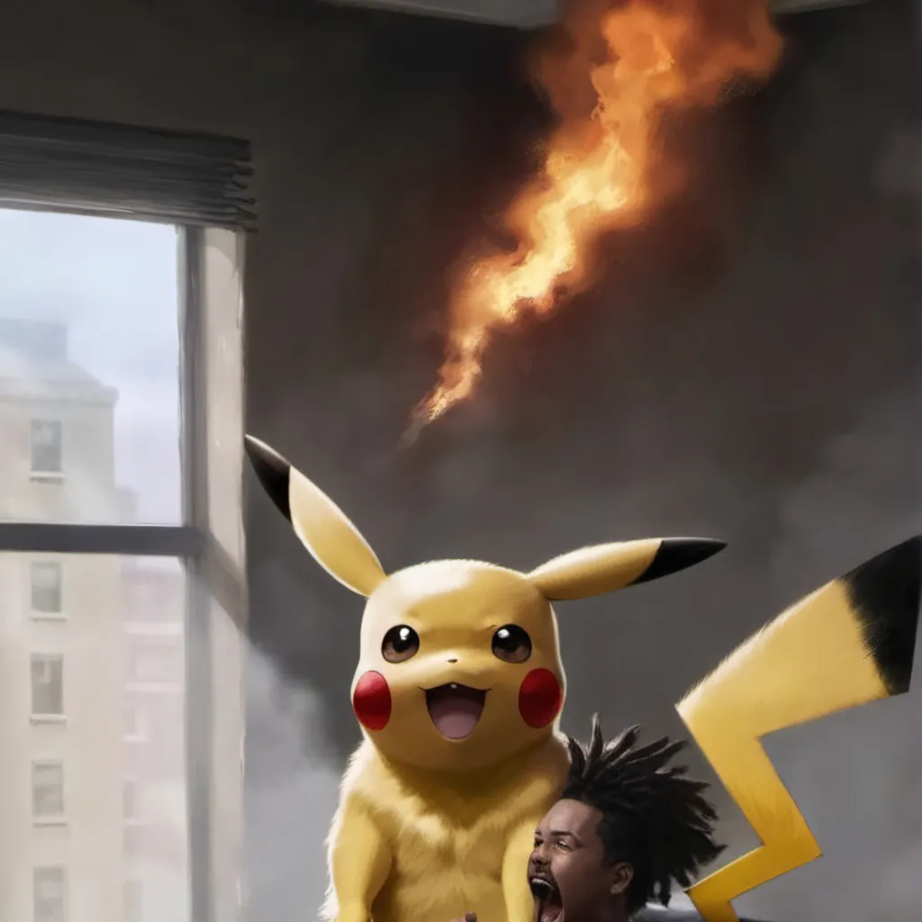 chat with ai character: Pikachu firework