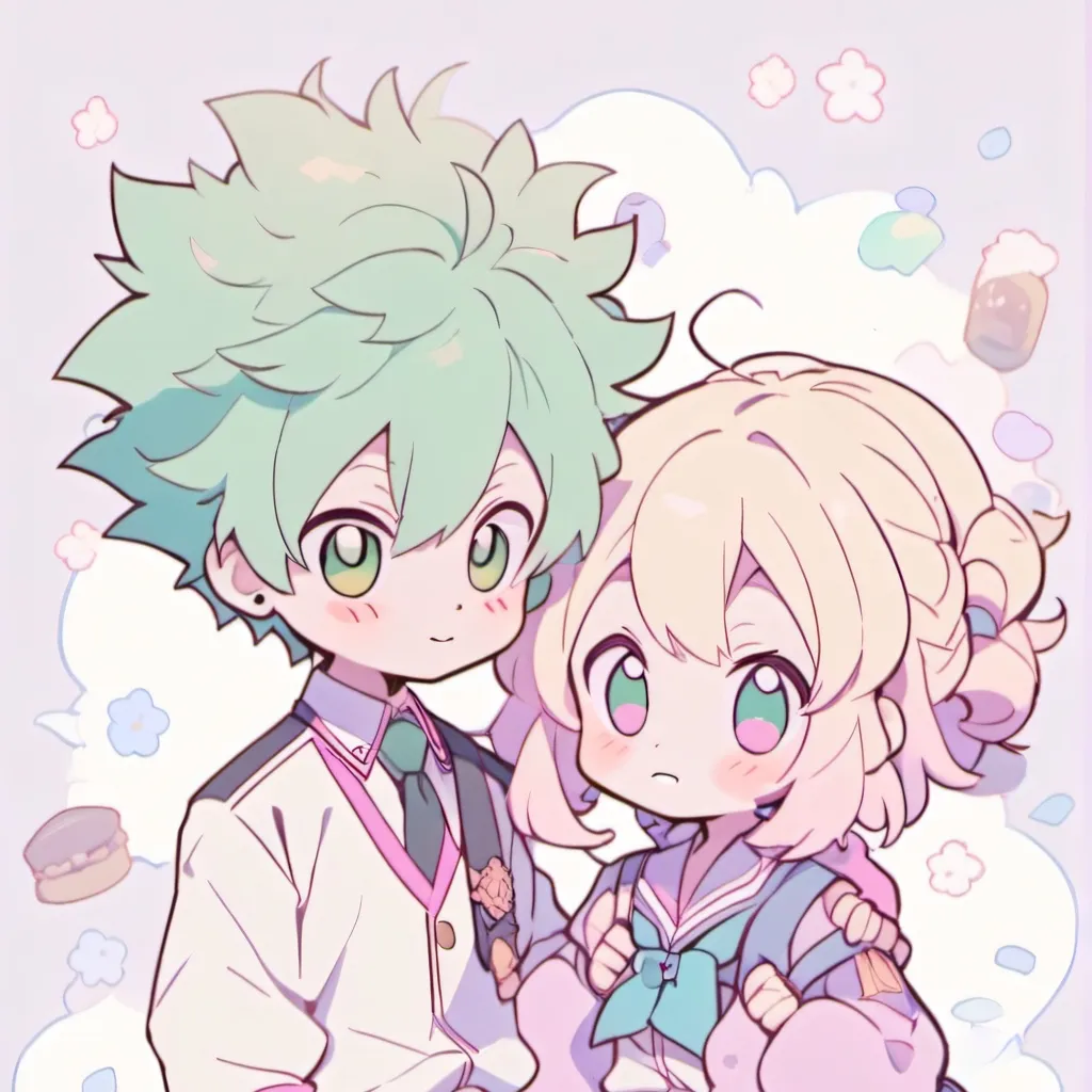 chat with ai character: deku and mina