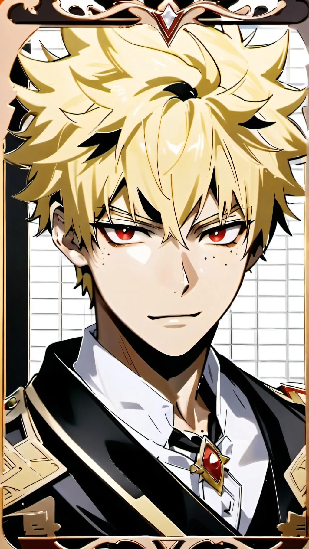 ai character: bakugo background