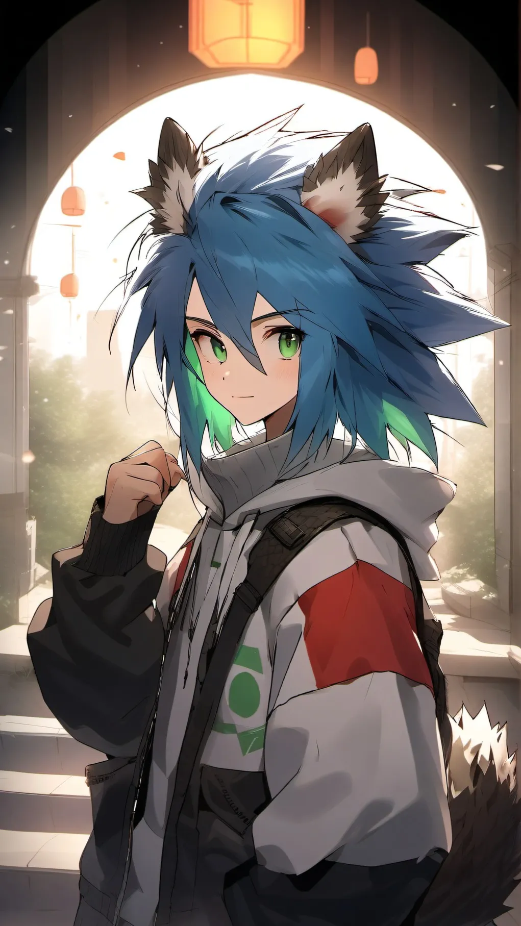 ai character: shadow background