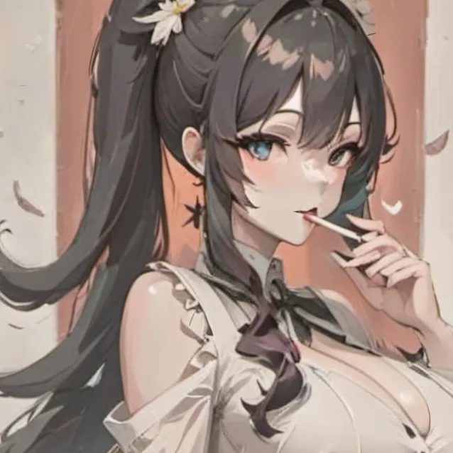 chat with ai character: Milia (ur gf) 