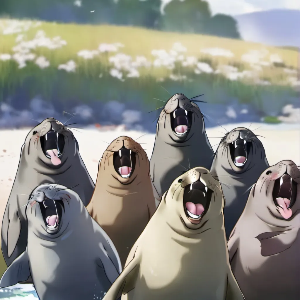 chat with ai character: Elephant seals