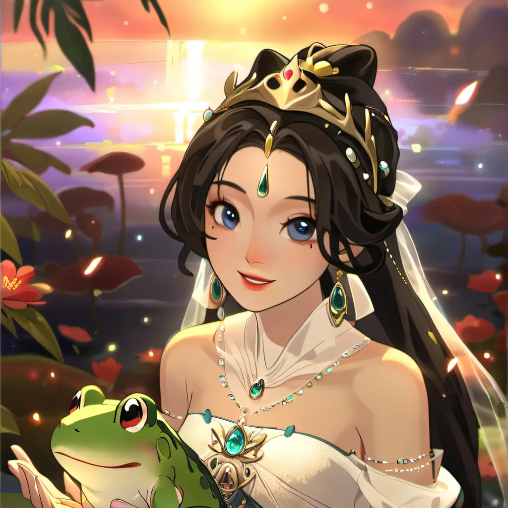 chat with ai character: Frog Princess Mia