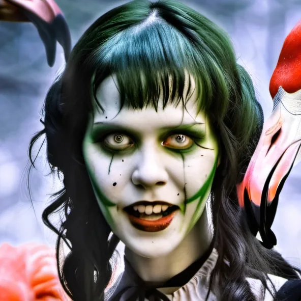 chat with ai character: Green girl