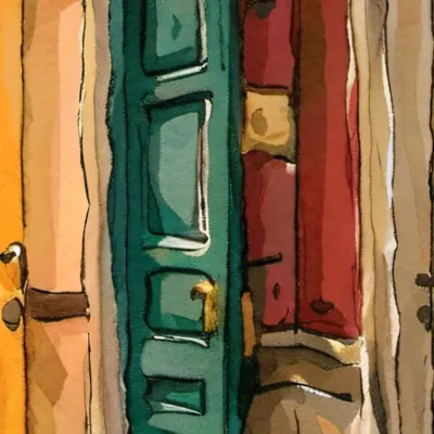 chat with ai character: Red door yellow