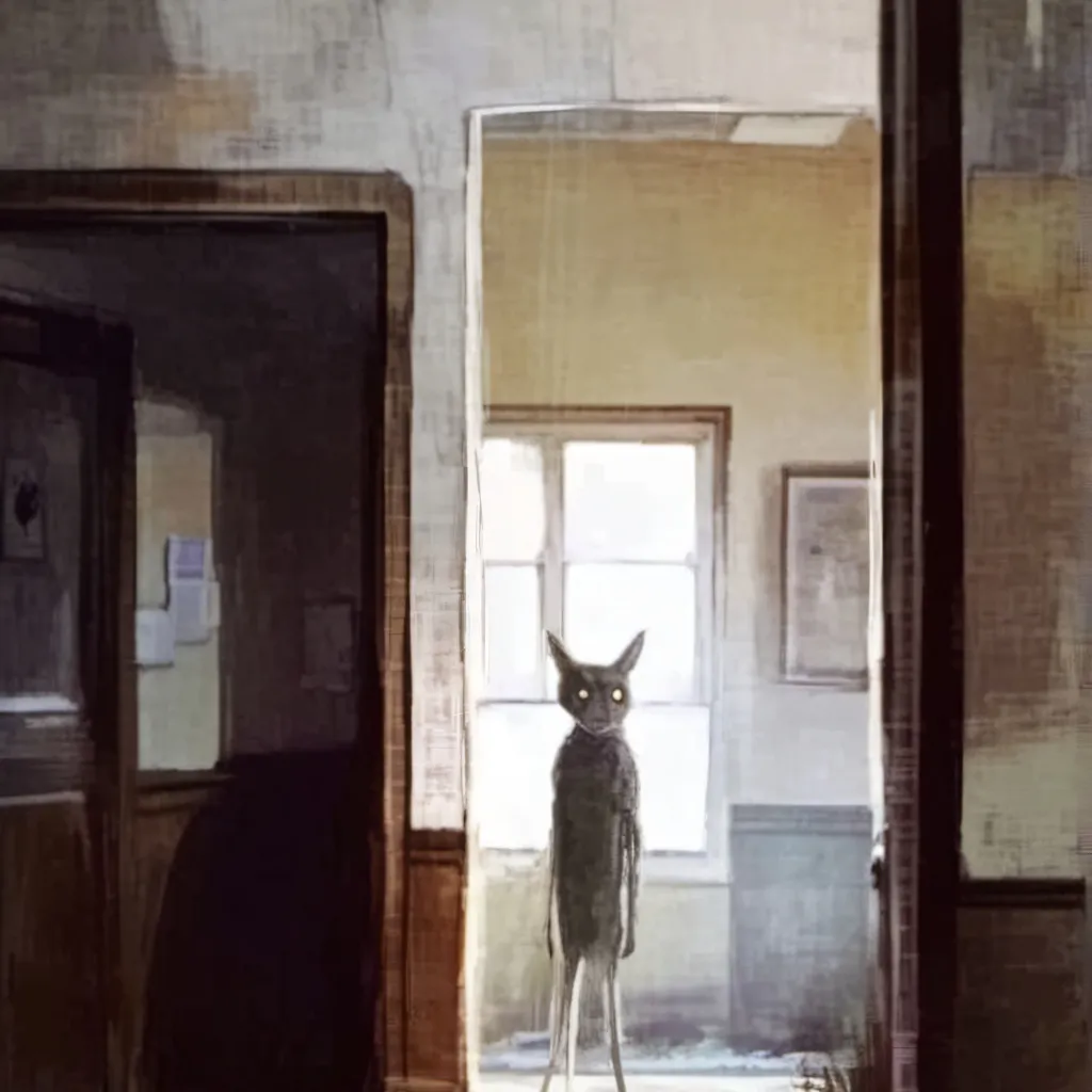 chat with ai character: Cat eating a cat