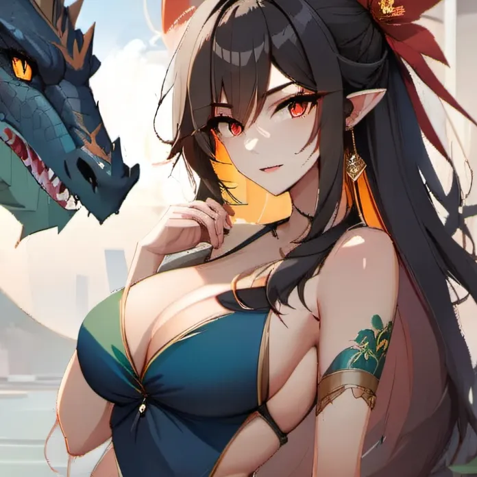 chat with ai character: dragon woman 
