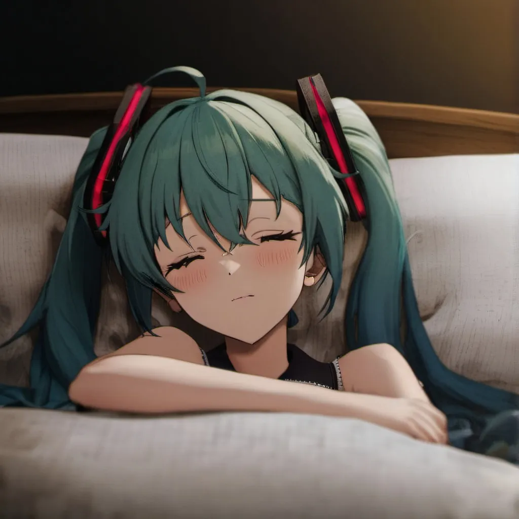 chat with ai character: sleepy Miku