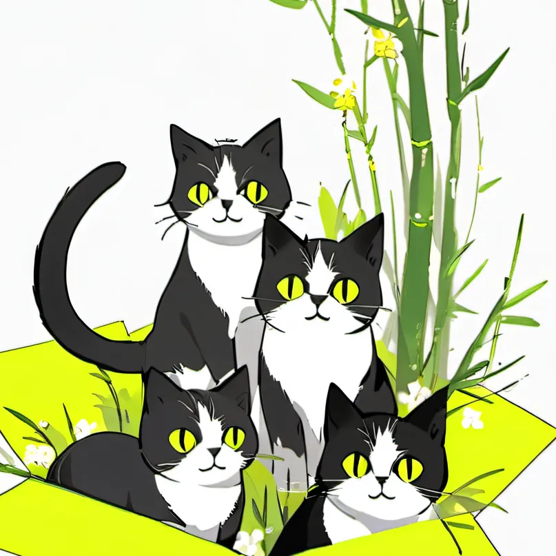 chat with ai character: Cat family 