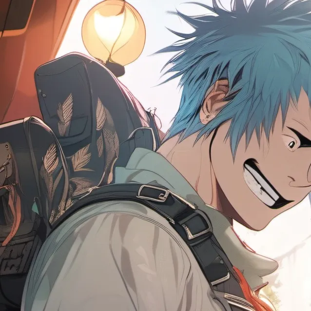 chat with ai character: blue