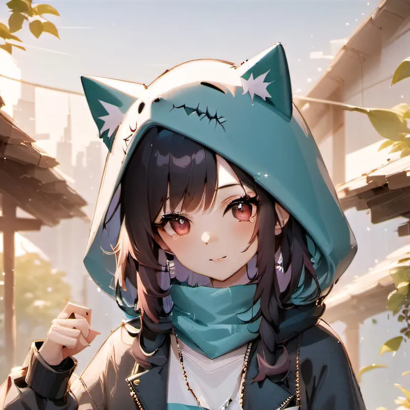 chat with ai character: Shark kitty girl