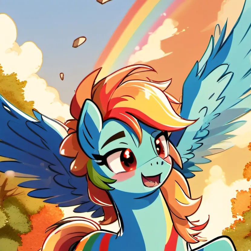 chat with ai character: Rainbow Dash 