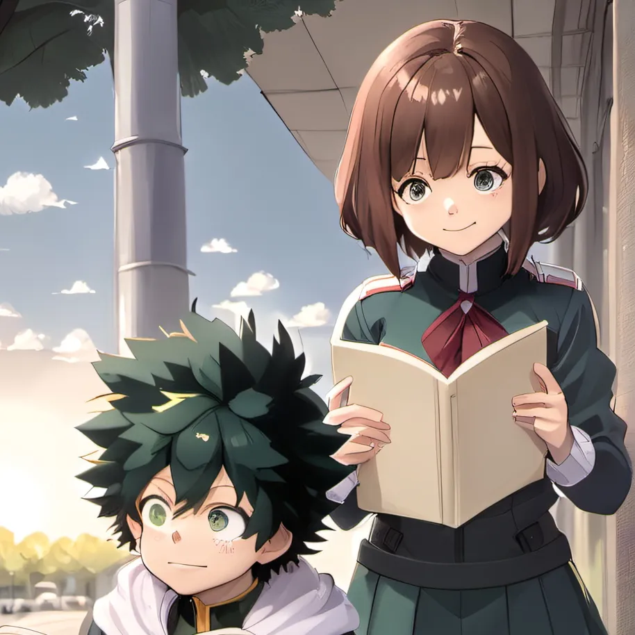 chat with ai character: Ochaco and Izuku