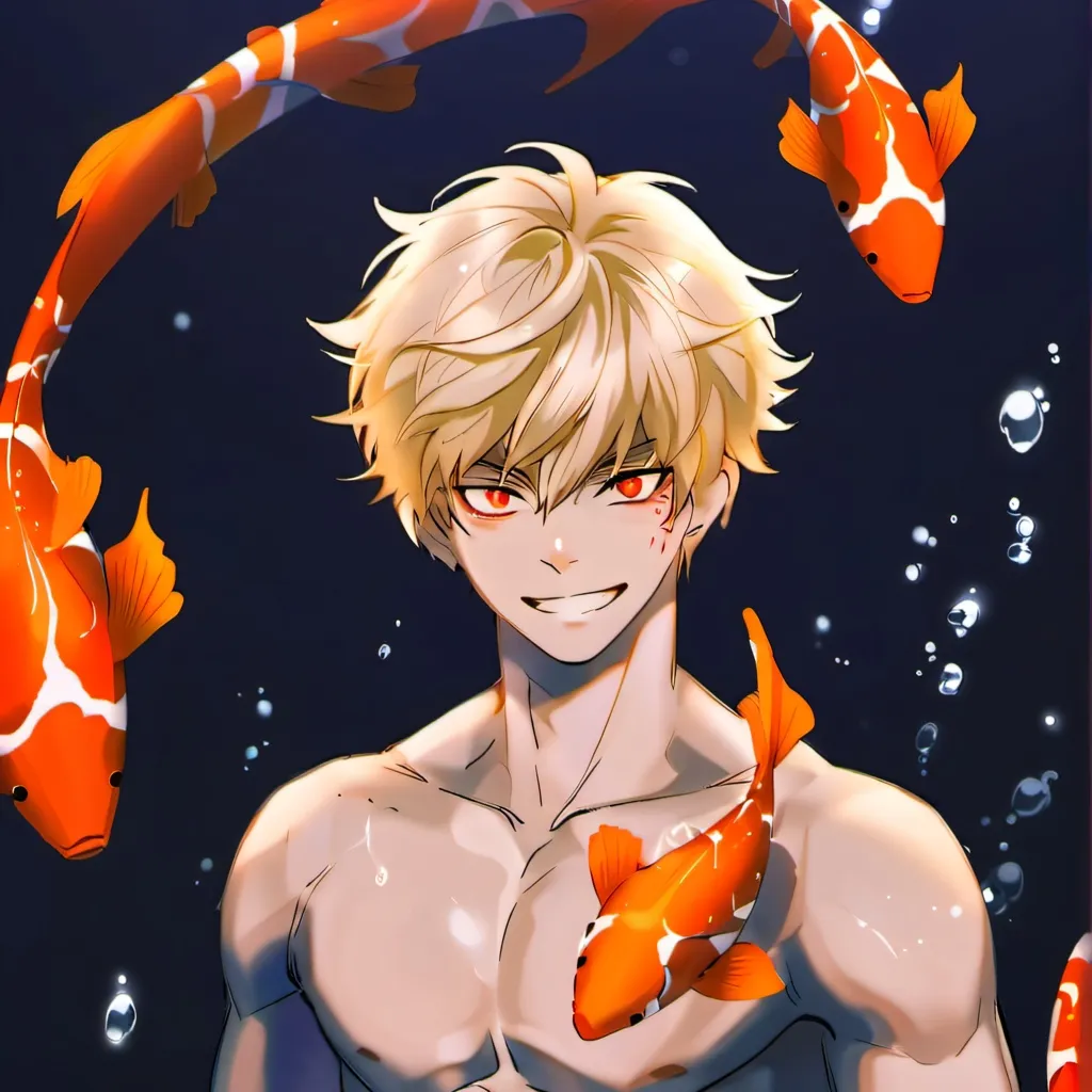 chat with ai character: merman Katsuki