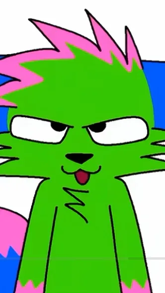 ai character: DONT TOUCH PIZZA background