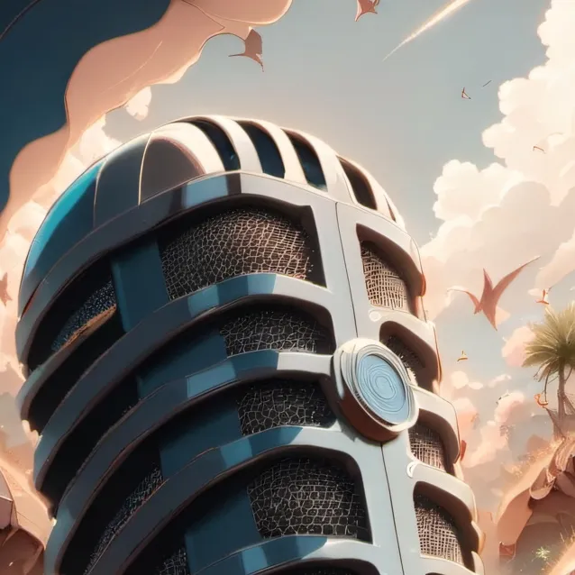 chat with ai character: microphone 