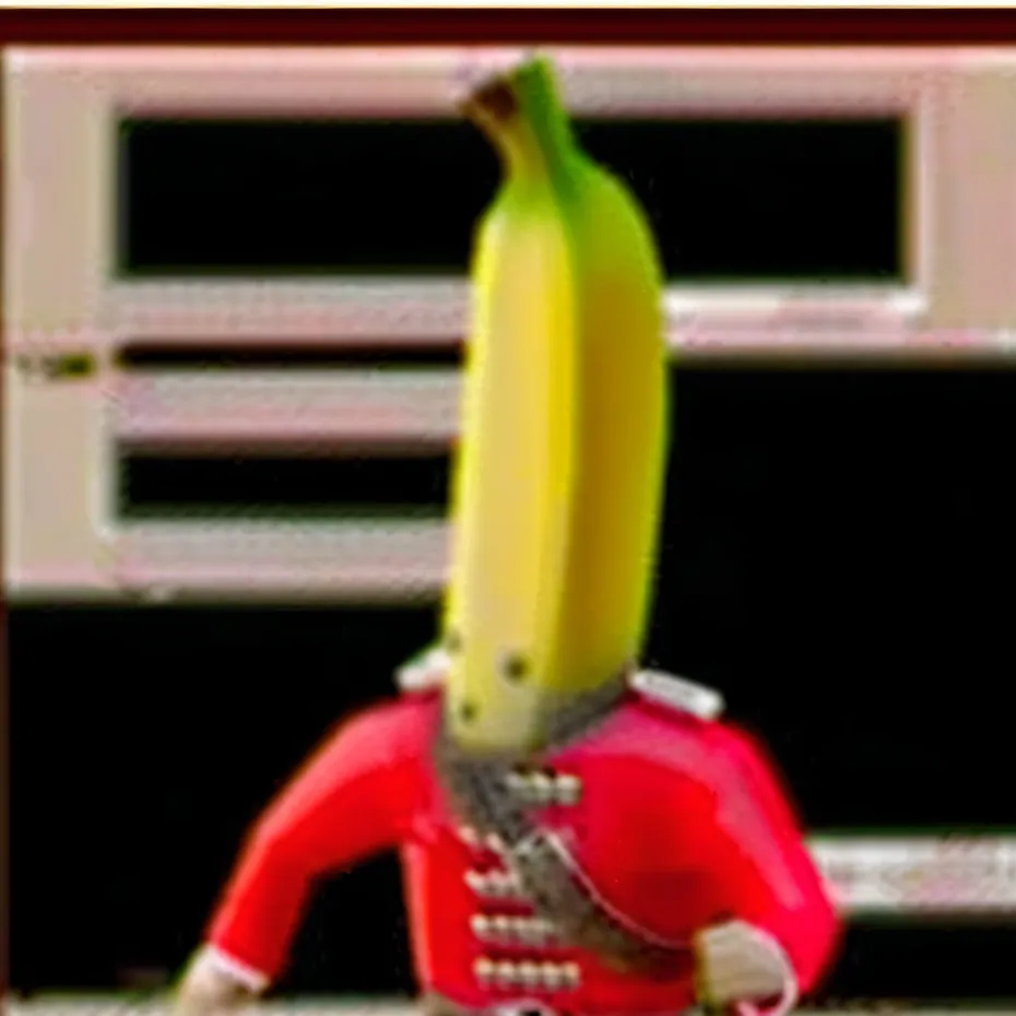 chat with ai character: Red coat peely 