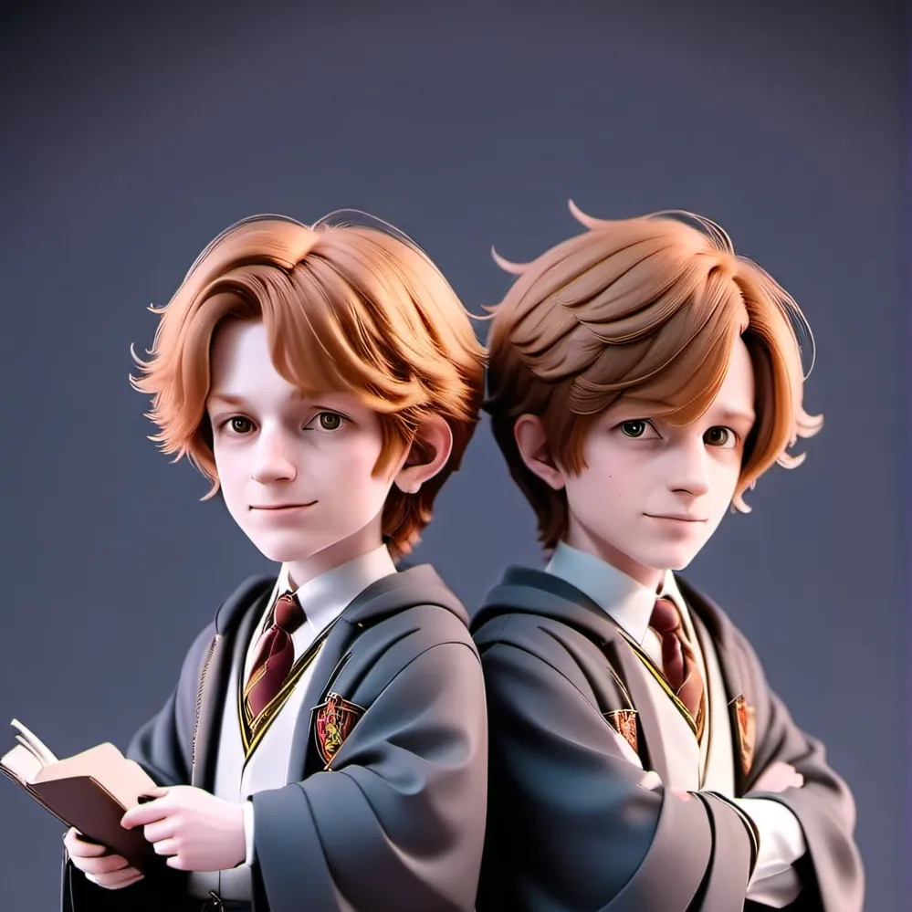 chat with ai character: Fred and George 