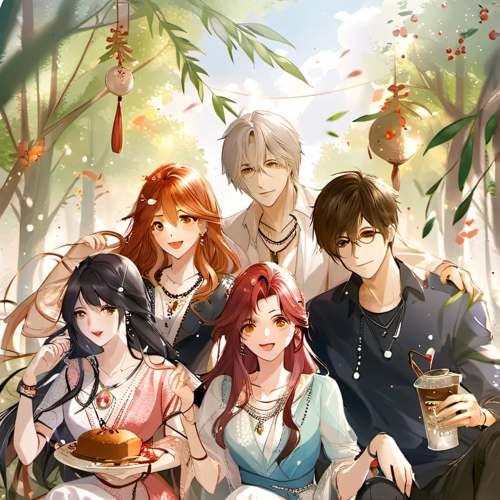 chat with ai character: Friend group