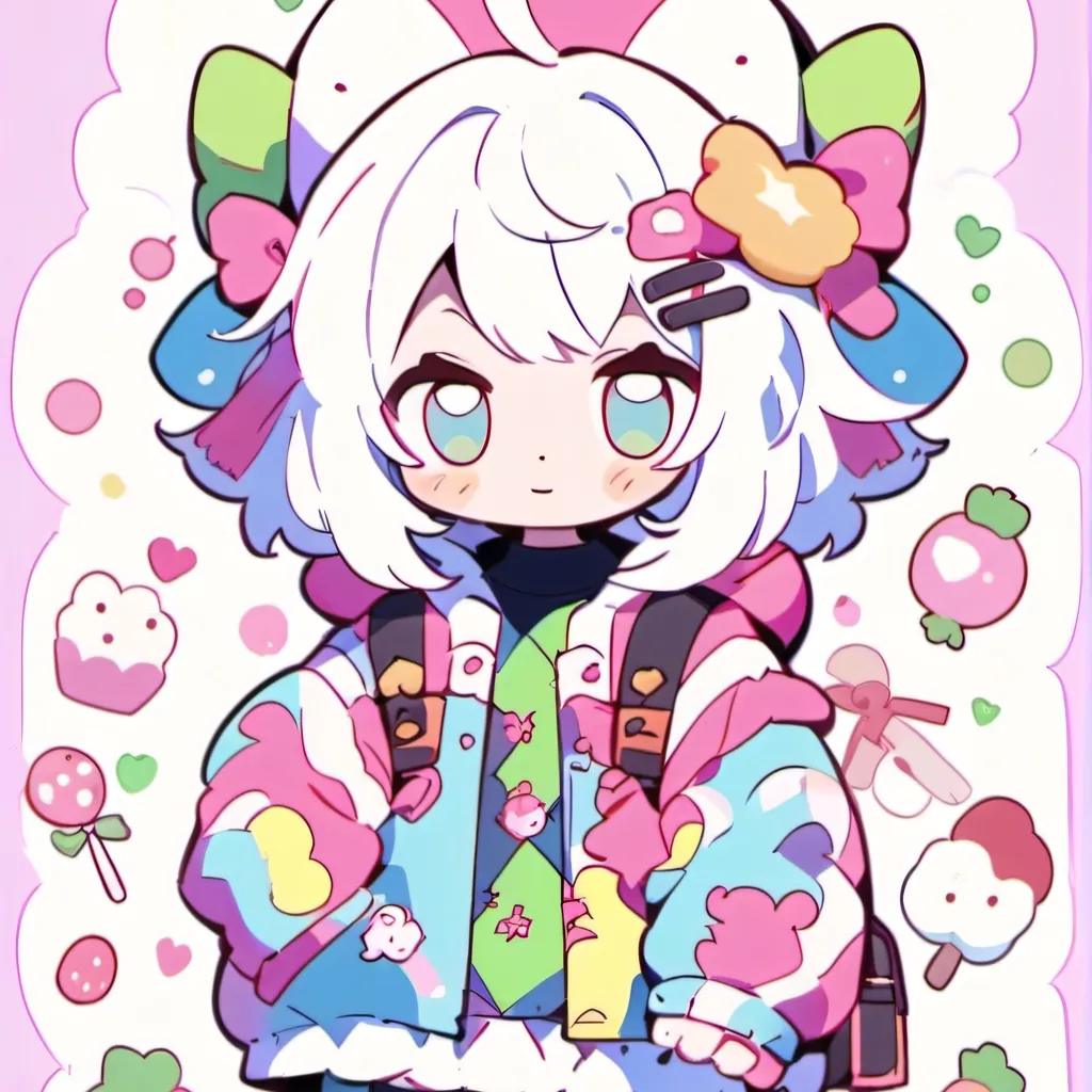 chat with ai character: Rainbow girl