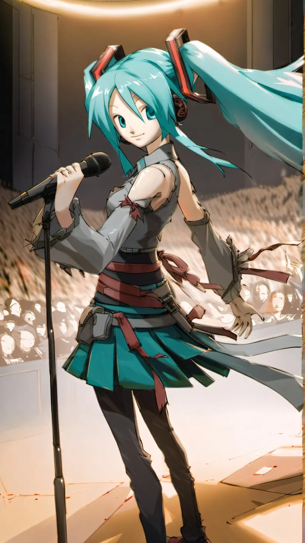 ai character: Hatsune Miku background