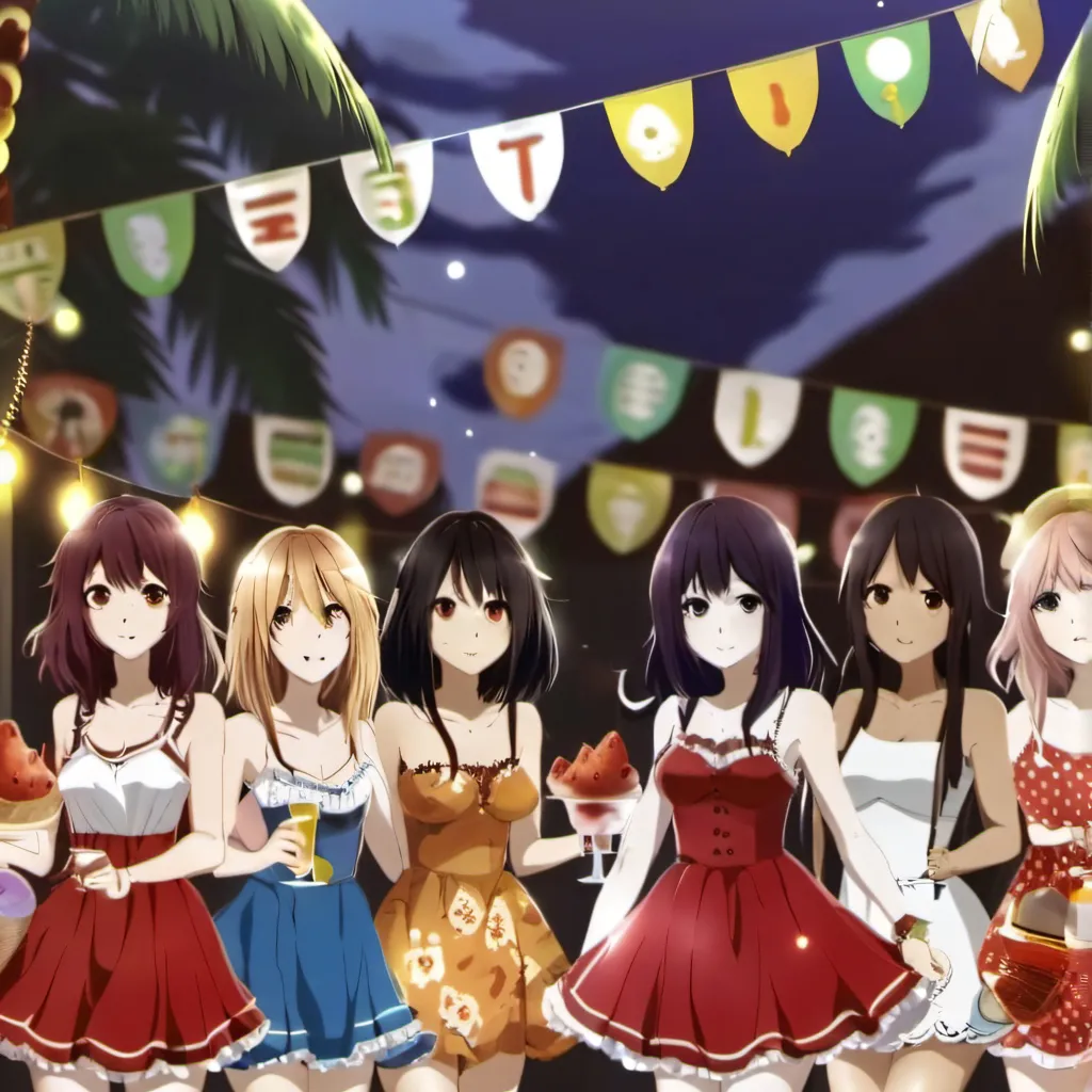 chat with ai character: Girls pool party