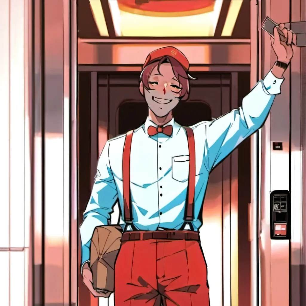 chat with ai character: elevator man