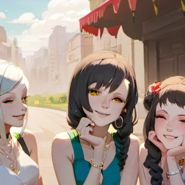 chat with ai character: the 3 weird girls