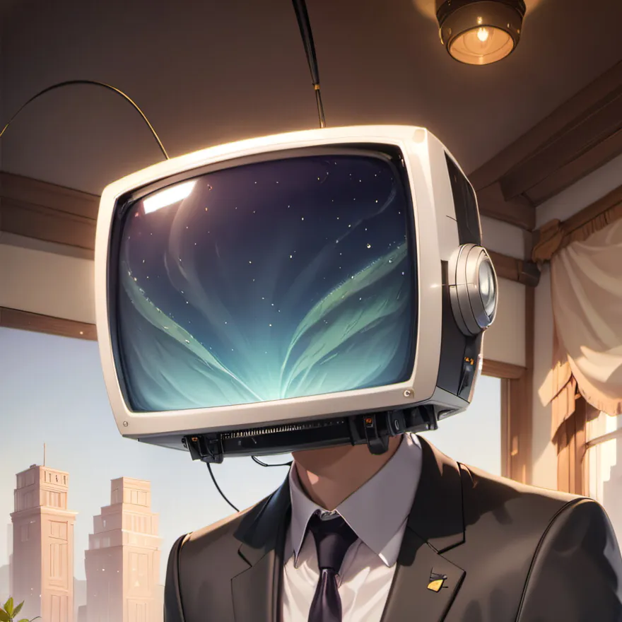 chat with ai character: Tv man