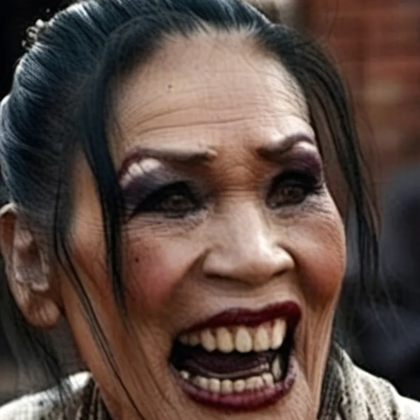 chat with ai character: ugly woman