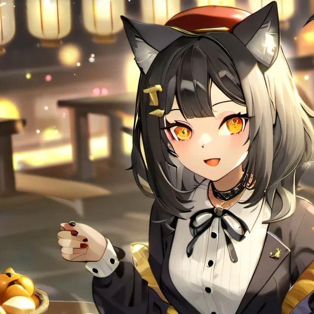 chat with ai character: neko girl
