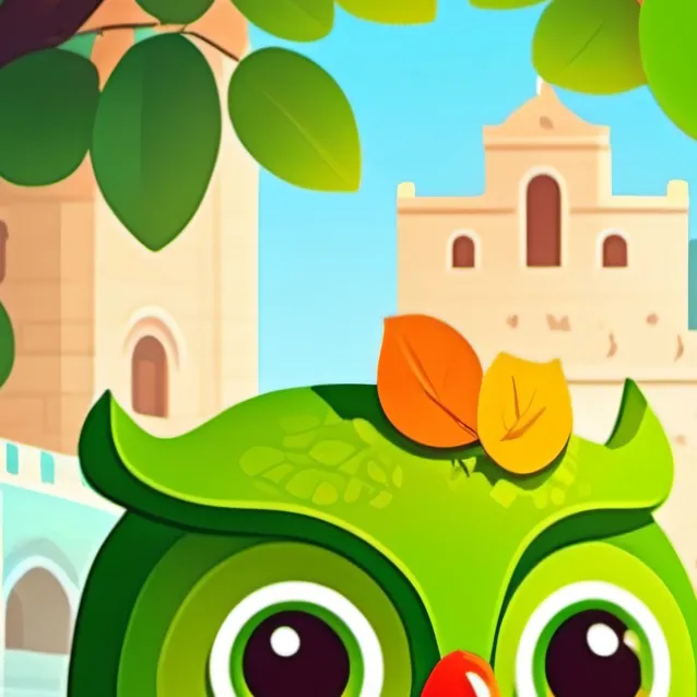 chat with ai character: duolingo