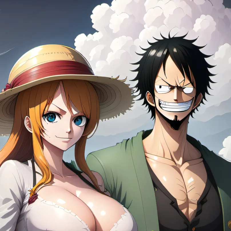 chat with ai character: nami x luffy