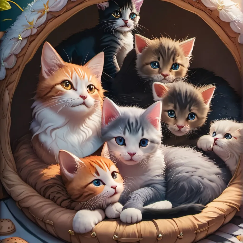 chat with ai character: The cat Family